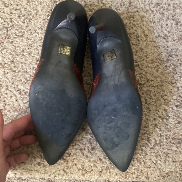 Free People Snakeskin & Leather Heels - Picture 4 of 9